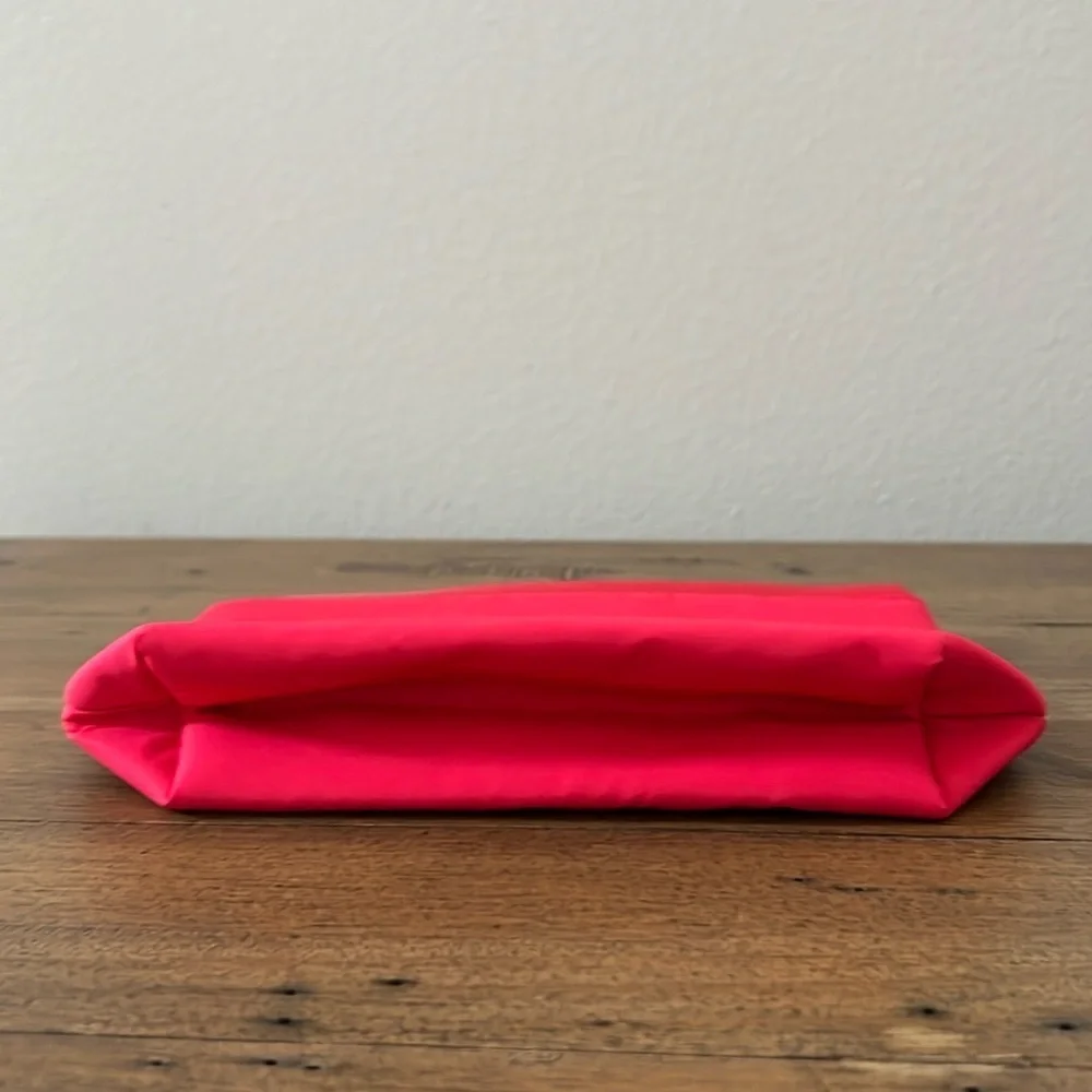 Lancome Paris red makeup bag